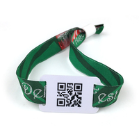 Pulseras Rfid personalizadas, brazalete bordado con letras, logo, tejido, cordón corto de poliéster