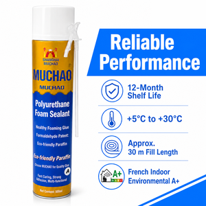 <span class=keywords><strong>Mousse</strong></span> d'étanchéité PU A12 en gros, grande capacité 750 ml, durcissement rapide, sans affaissement, expansion 55 fois, pour l'étanchéité des joints de portes et fenêtres - Product Image 5