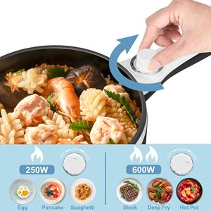 Marmite Électrique Tendance 2026 Améliorée 1,5L Mini Portable Antiadhésive, Poêle Électrique Multifonctionnelle pour Nouilles Rapides - Product Image 6