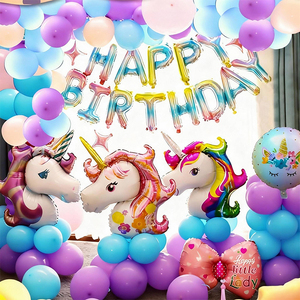 Set di Palloncini Cartoon per Decorazione Sfondo Festa di <span class=keywords><strong>Compleanno</strong></span> Bambini, Accessori per Ragazzi e Ragazze, Bimbi di <span class=keywords><strong>Un</strong></span> <span class=keywords><strong>Anno</strong></span>, Durevoli - Product Image 1