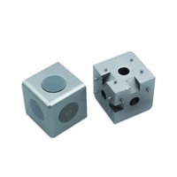 Connecteur à trois voies en profilé d'aluminium extrudé 2020, en alliage d'aluminium durable pour supports de montage