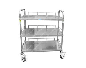 MT Medical Mobiele Drie-Laags Medische <span class=keywords><strong>Trolley</strong></span> van RVS  3-laags Instrumenten <span class=keywords><strong>Trolley</strong></span> - Product Image 2