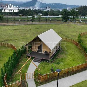Lusso in alluminio impermeabile tela Safari tenda Lodge per campeggio <span class=keywords><strong>Glamping</strong></span> - Product Image 2