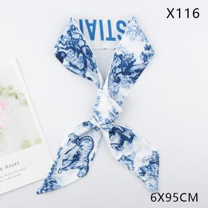 Set de Pañuelos de Seda y Accesorios para el Cabello para Mujer, Má<span class=keywords><strong>s</strong></span> Vendidos, con Lazo Largo y Dulce para Venta al por Mayor y Decoración de Bolsos - Product Image 6