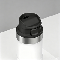 12oz 350ml Classic Trigger-Action Travel Mug Bouteille thermique en acier inoxydable à double paroi pour eau chaude et bouillante en déplacement