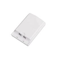 FTTH Glasfaser-Anschlussbox mit 2 Anschlüssen, Glasfaser-Paneel für Innenbereich, 2-Kern-Glasfaser-Anschlussbox für 2 Fasern, 2 Adapter