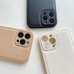 Ốp chống sốc kết cấu da cho iPhone 15 14 13 12 11 Pro Max XR XS Max <span class=keywords><strong>8</strong></span> Plus se2022 <span class=keywords><strong>mini</strong></span> vỏ bảo vệ máy ảnh toàn bộ mềm - Product Image 3