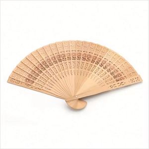 Custom Print Engrave Bamboo <b>Handheld</b> <b>Fans</b> Vintage Birthday Gift Foldable Wooden Hand <b>Fan</b> for Wedding Party Decoration - Product Image 1