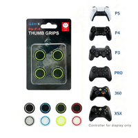 Capuchons de joystick en silicone lumineux 4-en-1 antidérapants pour manettes Xbox 360/One/XSX/Pro