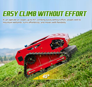 送料無料 全地形対応遠隔操作芝刈りロボット CE EPA認証 1000mm 1100mm リモコン式農業用芝刈り機 - Product Image 6