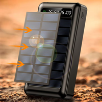 10000mAh Banco de energía solar portátil Carga rápida Cargador de teléfono móvil al aire libre