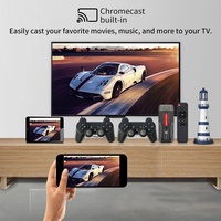 Consola de videojuegos retro inteligente X3 Gaming Stick Android TV Box S905L RAM 1+8G Sistema dual 64G 4K con controles inalámbricos de 2.4G
