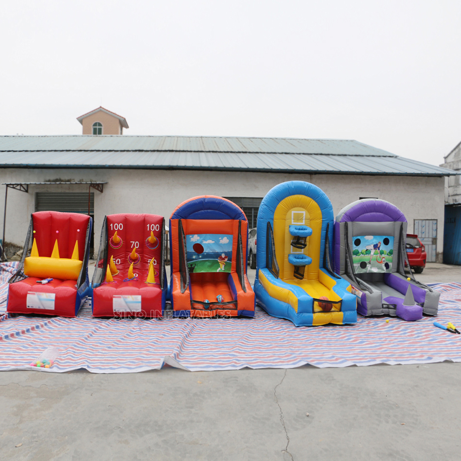 Надувные карнавальные игры 5 в 1 для помещений и улицы, для командного строительства или мероприятия для детей и взрослых