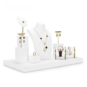 Custom High end jewelry display prop set metal jewelry stand <b>earring</b> bracelet necklace display stand - Product Image 2