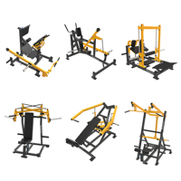 Alat Latihan Dayung Linear / T-Bar Row Chest Support (2 in 1) Komersial Hummer Strength Plate Loaded dengan Pipa Baja Heavy Duty 3mm dan Bersertifikasi CE