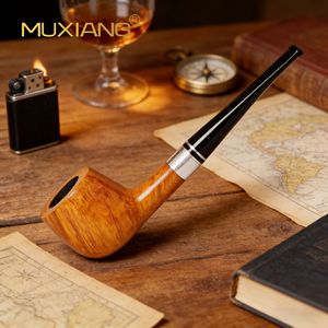 Muxiang Tobacco Pipe Straight Type 3mm Filter Mouthpiece Men's Traditional Smoking Accessory - Product Image 1