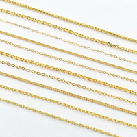 Collier chaîne en or massif 18K 14K 10K personnalisé, style câble ou Figaro, vente en gros, AU750, véritable or, longue chaîne pour femme