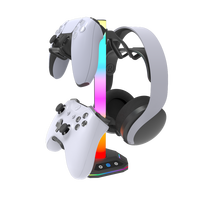 Support de stockage pour contrôleur de jeu à commande vocale à lumière RVB personnalisable Stockage d'accessoires Ps5 Contrôleur de jeu