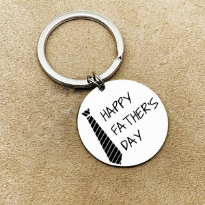 <span class=keywords><strong>Porte</strong></span>-clés en acier inoxydable couleur argent personnalisé <span class=keywords><strong>porte</strong></span>-clés <span class=keywords><strong>porte</strong></span>-clés rond pour la <span class=keywords><strong>fête</strong></span> <span class=keywords><strong>des</strong></span> <span class=keywords><strong>pères</strong></span> cadeaux de Noël de Thanksgiving - Product Image 2