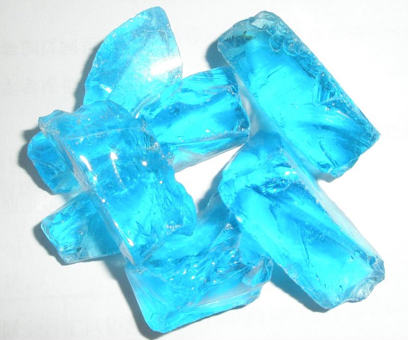 Vetro Frantumato Azzurro Cielo