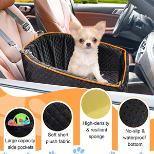 Siège <span class=keywords><strong>rehausseur</strong></span> de <span class=keywords><strong>voiture</strong></span> portable à motif solide pour chien de compagnie prix de gros coffre-fort pour les voyages en plein air lit pour chien anti-mastication - Product Image 3