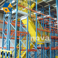 Plate-forme de mezzanine de stockage d'entrepôt industriel personnalisé de grenier en acier résistant système de rayonnage de palette de plancher de mezzanine en métal