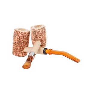 MUXIANG Tobacco Pipe Bent Type With Corn Cob Mouthpiece For Smoking Pipes - Product Image 4