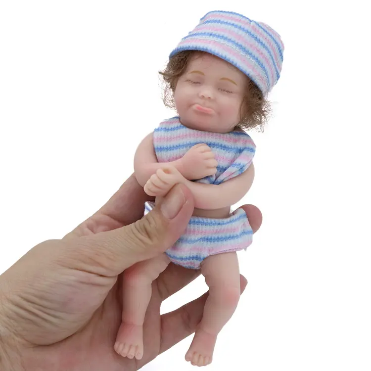 מיקרו פגיית מלא סיליקון חלומות מתוקים תינוק בובת 6 אינץ מלא גוף מוצק סיליקון תינוק Adorkable