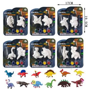 Vente en gros de peinture DIY Art & Crafts Cartoon Plâtre Dinosaure Peinture Animal de mer Plâtre Peinture <span class=keywords><strong>Dessin</strong></span> Jouet pour Enfants - Product Image 2