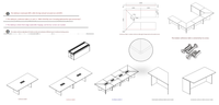 Meubles de bureau modernes de luxe en vente chaude, ensemble de table et de chaises de réunion en bois haut de gamme, bureau de salle de réunion scolaire, panneau en bois, conférences