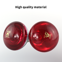 Musyder 175W Ampoule chauffante en quartz renforcé brillant pour porcelet Lampes chauffantes infrarouges étanches pour volaille et bétail