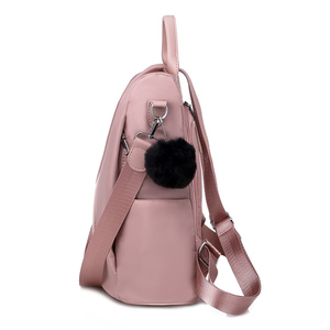 30% de las mujeres de la moda anti robo de cuero genuino mochila de Nylon los estudiantes mochila para la escuela - Product Image 2