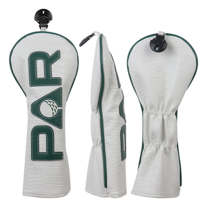 Vente en gros de housses de club de golf blanches de luxe, accessoires de golf, cadeau, housses de club de golf avec logo brodé - Product Image 3
