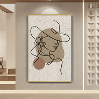 Peinture décorative pour la maison en gros, peinture de portrait pour salon, impression d'art personnalisable.