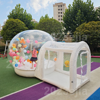 Stock d'entrepôt aux États-Unis Trampoline gonflable de taille 3m tente à bulles avec base de saut pour fête d'anniversaire d'enfants
