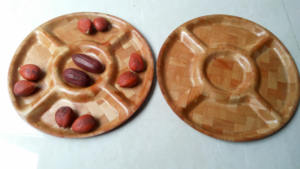 ถาด5ส่วน12 ''สำหรับถั่วผลไม้สลัดเป็นมิตรกับสิ่งแวดล้อมชาม/จานสำหรับเสิร์ฟ - Product Image 5