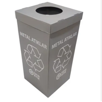 OEM acceptabel PP-bord gegolfd plastic afvalbak kleurrijk opvouwbaar recyclebak opbergdoos milieuvriendelijk gerecycled blad