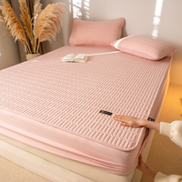 Parure de lit blanche personnalisable en polyester imperméable à prix abordable pour hôtel et maison, comprenant drap-housse et taies d'oreiller