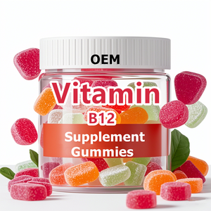 Compléments alimentaires en gommes sans sucre OEM, vitamine <span class=keywords><strong>B12</strong></span> 1000 mcg, soutien énergétique, gommes à la vitamine <span class=keywords><strong>B12</strong></span> pour adultes et enfants - Product Image 1
