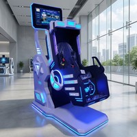 Simulateur de mouvement VR 9D, machine de jeu de vol à rotation 360 degrés, équipement d'arcade intérieur pour centre commercial, parc d'aventure