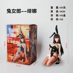 Wowei - Figura de <span class=keywords><strong>Anime</strong></span> de Conejita de PVC de 18 cm, Modelo Feina Arrodillada, Juguetes, Uniforme de Belleza, Decoración de Coche, Embalaje en Caja de Color para Adultos - Product Image 6