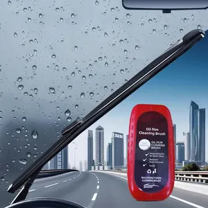 Outil de Détailing <span class=keywords><strong>Auto</strong></span> pour Pare-Brise et Vitres de Voiture : Plaquette de Nettoyage de Verre Déglaçante avec Type Brosse, Éliminateur de Film Huileux et Revêtement Hydrophobe - Product Image 3