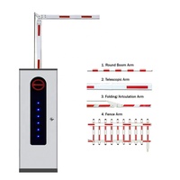 Bras de barrière automatique rétractable à grande vitesse Boom PC Control Parking Traffic Parking Management Boom Barrier