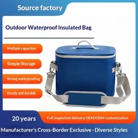 Sac isotherme imperméable pour l'extérieur en PVC 500D, pour le camping, les pique-niques, grande capacité, multifonctionnel, portable, isotherme