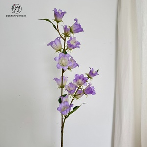 Flores de Campanula Artificiales de Seda Realistas de Tallo Largo y Alta Calidad para Decoración de Bodas, Florales Naturales, Nueva Llegada - Product Image 5