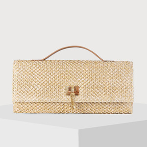 Nouveau Sac Bandoulière Tressé en Paille 2026 pour Femme, Sac à <span class=keywords><strong>Rabat</strong></span> en Rotin, Sac à <span class=keywords><strong>Main</strong></span> d'Été pour la Plage, Petit Sac Messager à Chaîne, Style Bohème Tendance - Product Image 5
