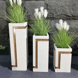 Maceta nórdica para el interior <span class=keywords><strong>de</strong></span> la <span class=keywords><strong>casa</strong></span>, decoración <span class=keywords><strong>de</strong></span> macetas <span class=keywords><strong>de</strong></span> fibra <span class=keywords><strong>de</strong></span> vidrio, macetas para plantas altas, maceta para uso en interiores y exteriores - Product Image 4