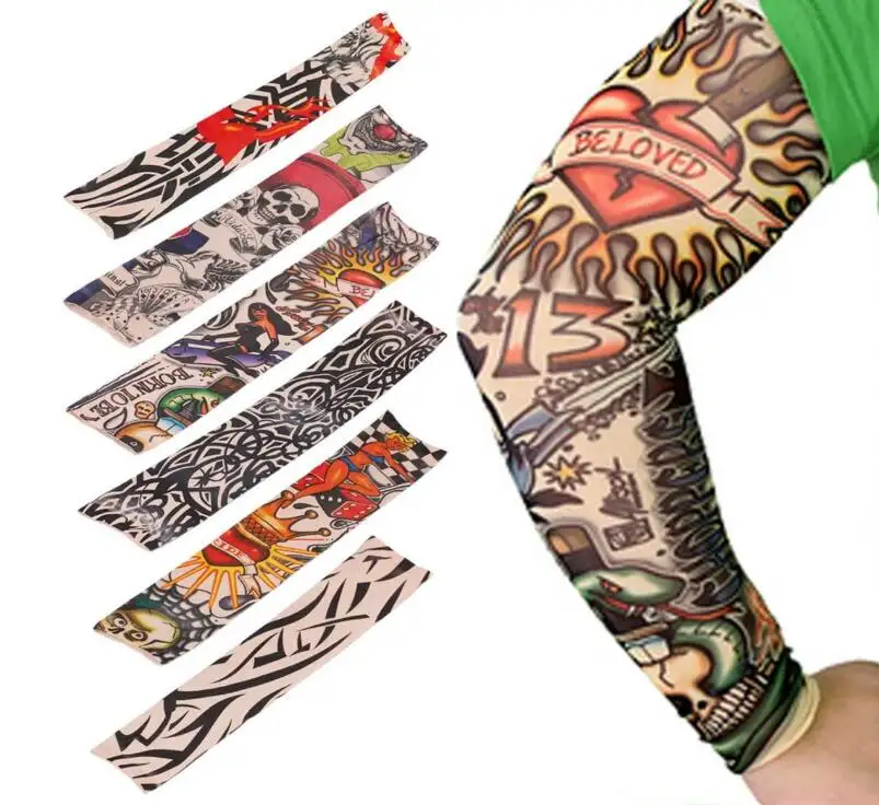 Moco Temporäre Tattoo Arm Sleeves Kunst Gefälschte Temporäre Tattoo Arm Sonnencreme Ärmeln Strümpfe Slip Zubehör Halloween Tattoo