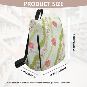 Mochila Impermeable <span class=keywords><strong>de</strong></span> Gran Capacidad, Portátil y Elegante con Estampado Completo, Cierre <span class=keywords><strong>de</strong></span> Cremallera, para Adultos y Adolescentes, Diseño Tapa <span class=keywords><strong>de</strong></span> las Islas del Pacífico, MOQ=1 - Product Image 5