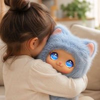 Peluche interactive chat AI parlant, lumineuse, avec oreilles de chat, unisexe, pour enfants, cadeau